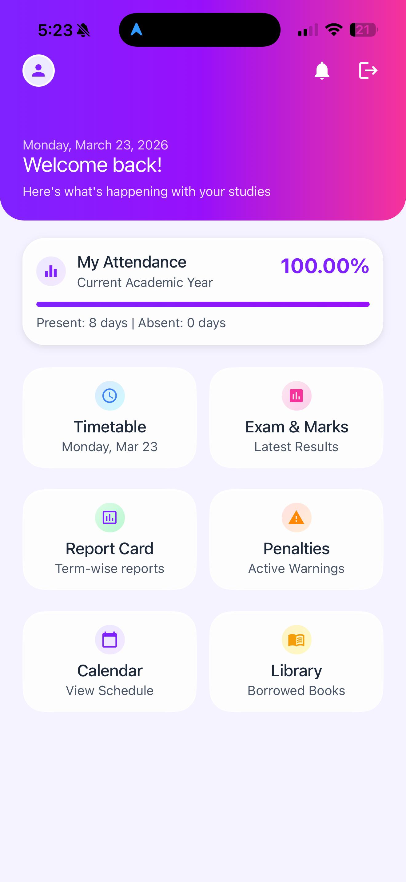 Student Dashboard